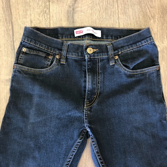 LEVIS 510 SKINNY DARK WASH SIZE 28 w 28 length - Picture 6 of 12